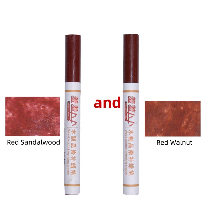 2 pcs set wooden repair crayon floor nail eye hole scratch Crack repair composite repair material: Yellow