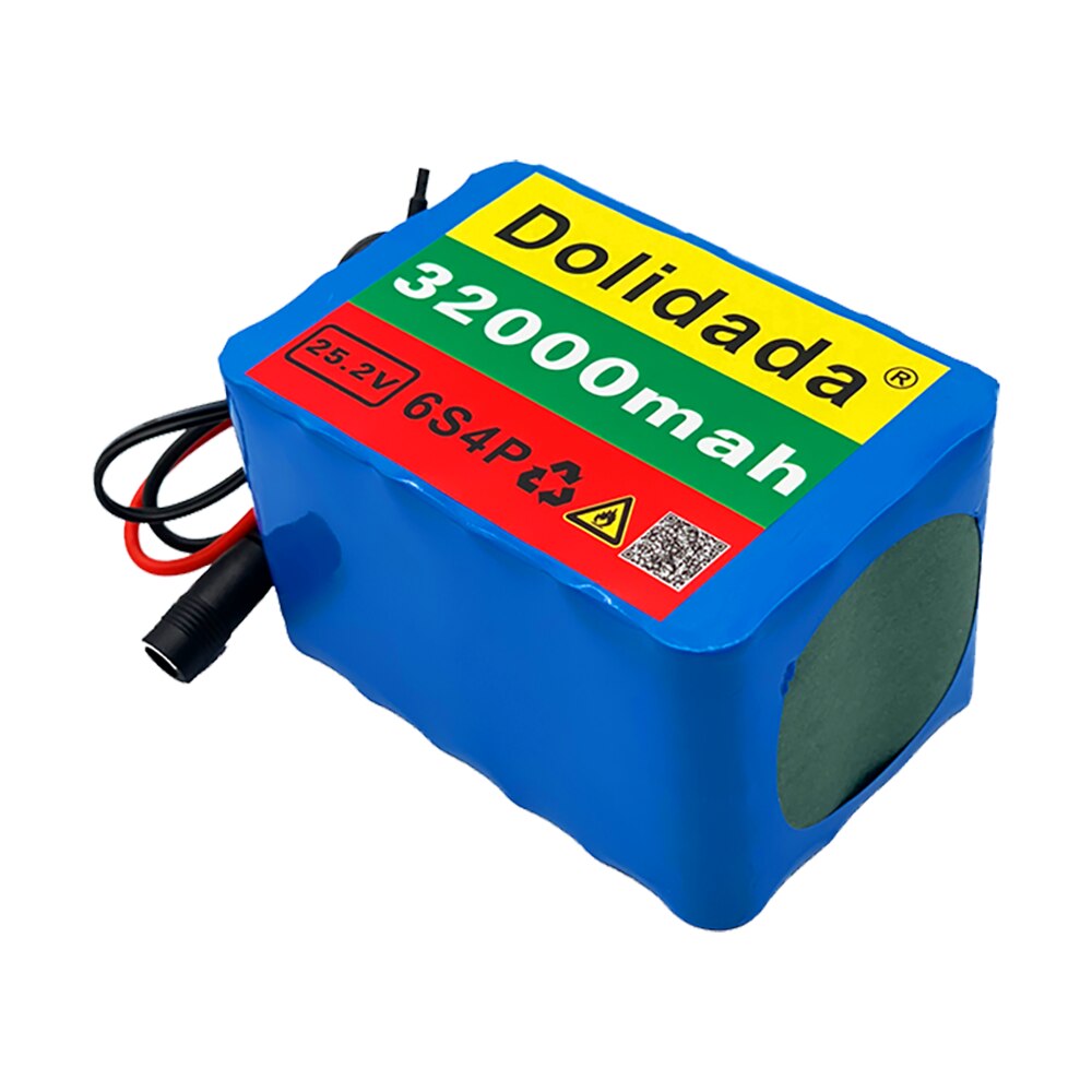 6s4p 24V 32Ah 18650 Lithium Battery 25.2v 32000mAh Electric Bicycle Moped /Electric/Li ion Battery Pack