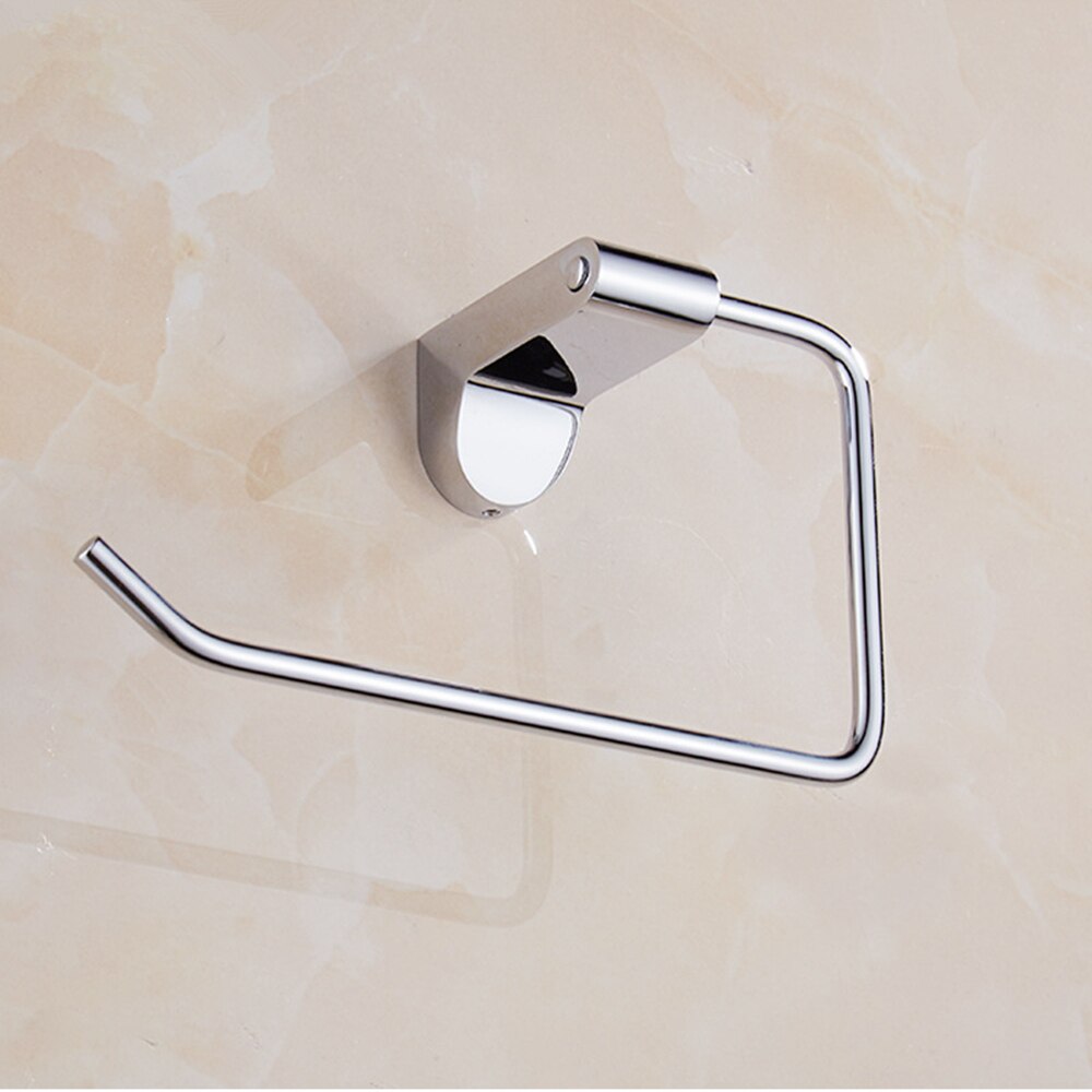 Jobobroom badkameraccessoires chroomkleurige wandgemonteerde handdoekring handige handdoekhouder hanger hangende badkameropslag