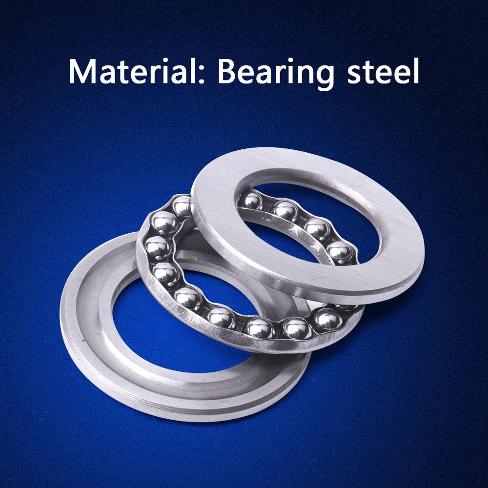 1 pieza Cojinete de bolas de empuje miniatura de alta precisión Metal Axial rodamiento de bolas de velocidad rápida 10mm/12mm/15mm/17mm/20mm/25mm/30mm opcional