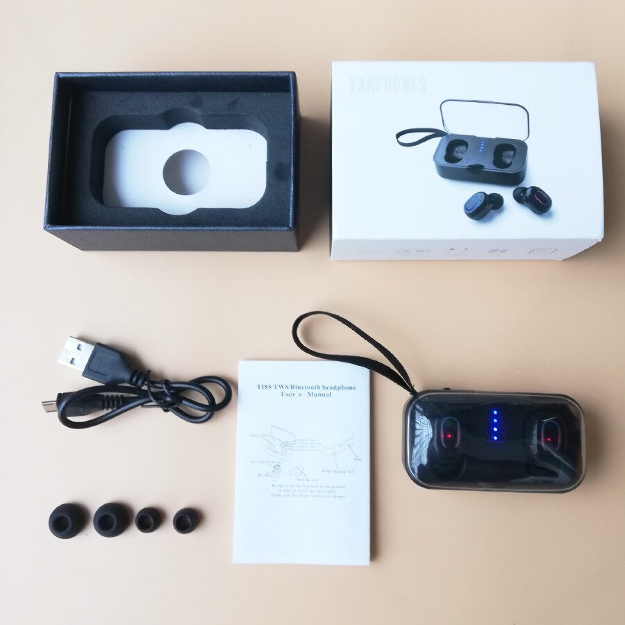 TWS i12 auriculares inalámbricos 5,0 Touch T18 P20 auriculares Bluetooth con caja de carga de micrófono auriculares deportivos compatibles con todos los teléfonos i9s tws