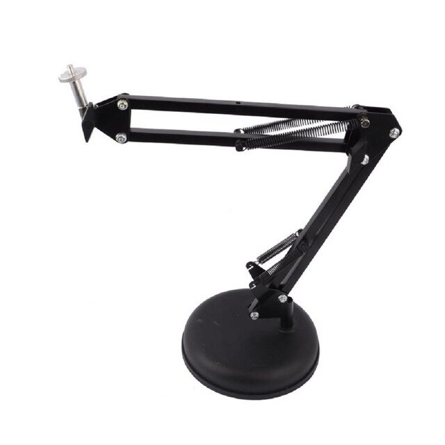 Overhead Tripod Flexible Webcam Stand 1/4" for Camera Accessory Over Head Arm Suspension and Base: with Screw