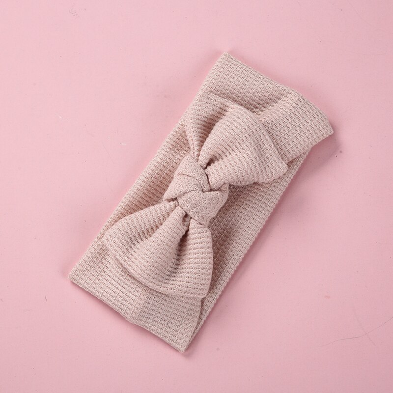 Bandeau en Nylon pour bébé, Turban avec nœud en soie, accessoires pour cheveux, diadème de princesse pour enfant en bas âge: 8
