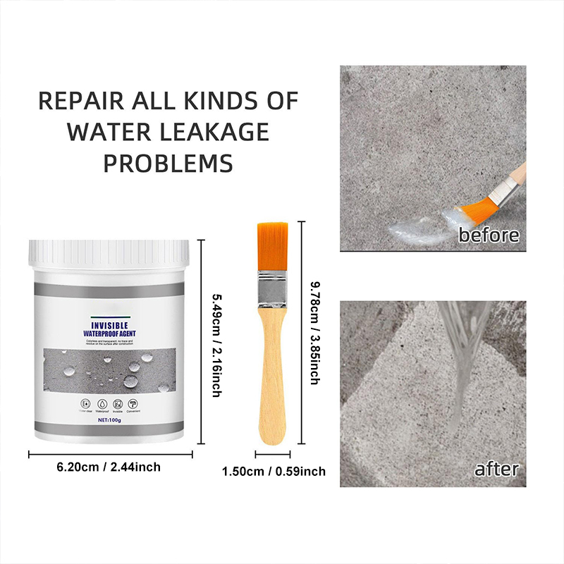 30-300g Water-resistant Sealant Invisible Waterproof Sealant Transparent Anti-leak Tool Strong Sealant Bathroom Roof Water Tool