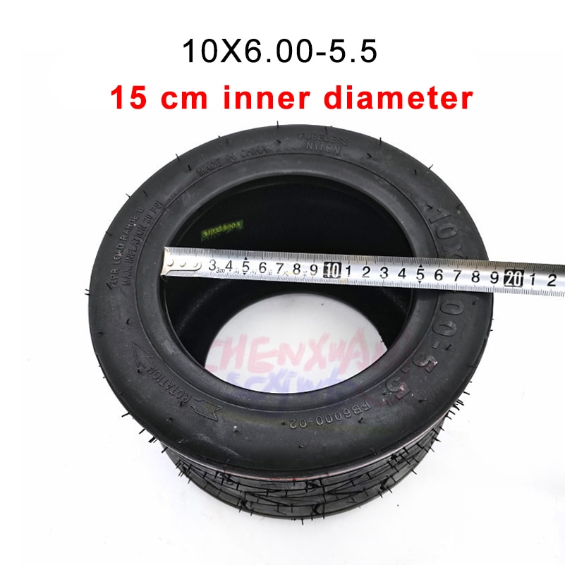 tubeless tire 10*6.00-5.5 tire motorcycle vacuum Road electric scooter motor tube 10 inch widened tire 10x6.00-5.5