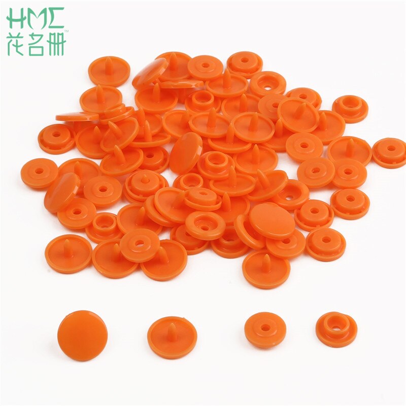 Lowest Price 50 Sets Baby Resin Snap Buttons T5 12mm Plastic Snaps Clothing Accessories Press Stud Fasteners Clips Scrapbooking: Dark Yellow