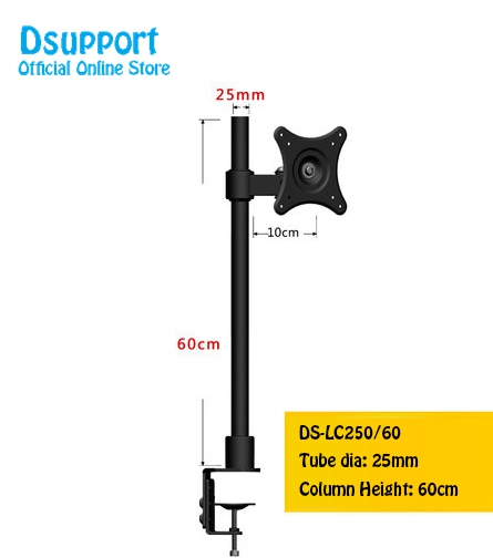 Desktop Clamping 10-22&quot; LCD LED TV Mount Bracket Free Lifting Full Rotation Monitor Holder Arm Sit Stand Monitor Support