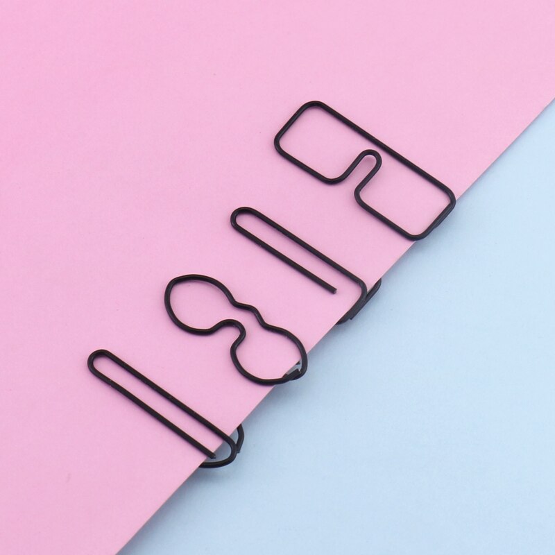 tutu (cena/20 klipów) officehip okulary w kształcie spinacze robić papieru śmieszne Kawaii zakładki biurowe szkolne klipy robić znakowania H0161