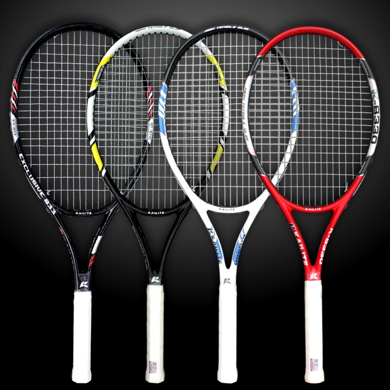 Unisex tennisracket i kolfiber med träningspadlar för väska för vuxna män kvinnor ultralätt racket