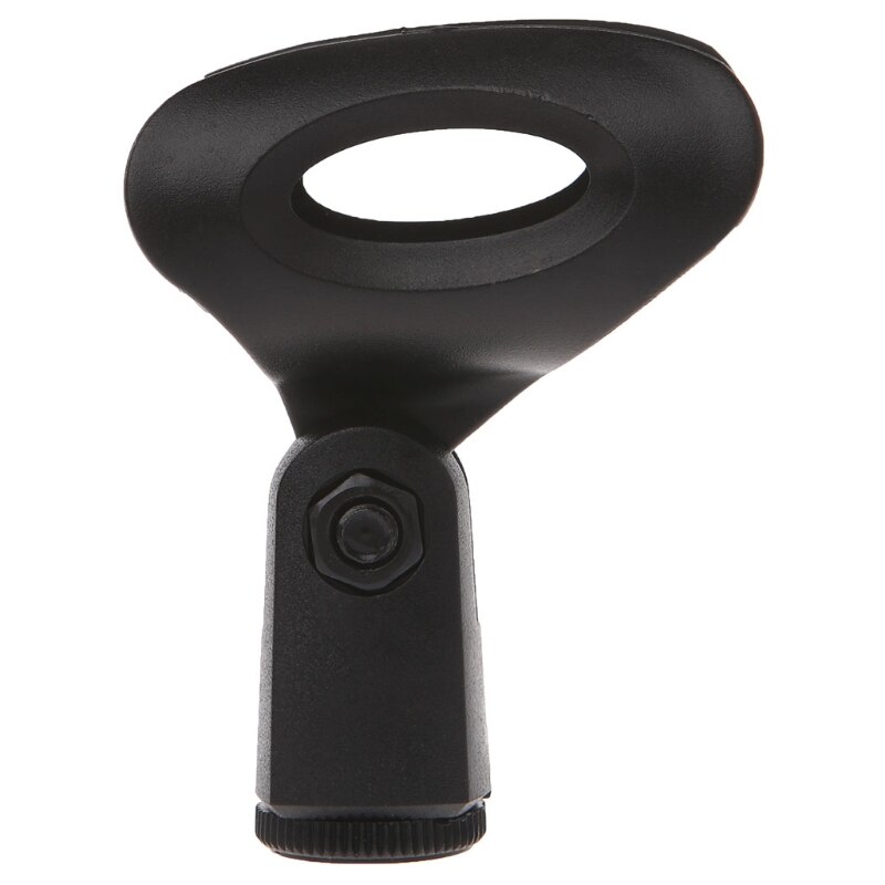 Fleksibel mikrofon mikrofon stativ tilbehør plast klemme clip holder montering sort støtte