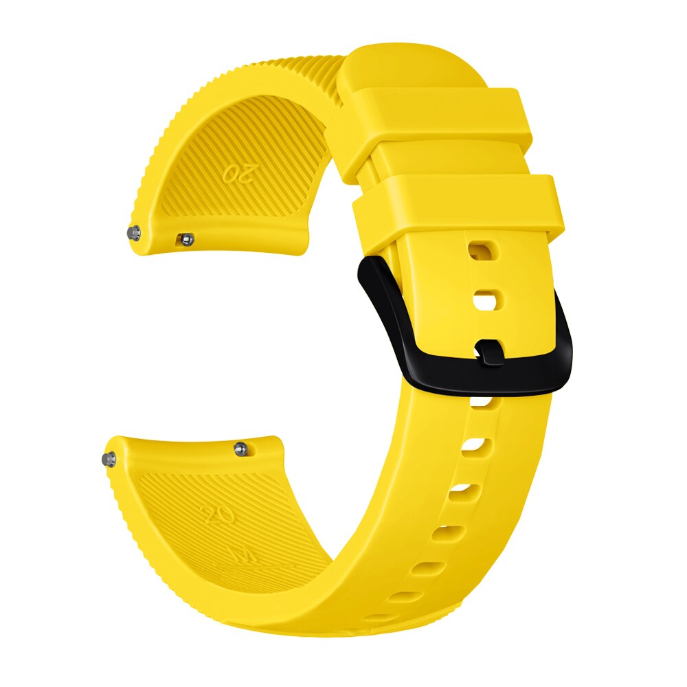 Colorful Soft Silicone Replacement Strap for Garmin vivoactive 3 vivomove3 HR Smart Wristband for GARMIN Forerunner 645: Yellow