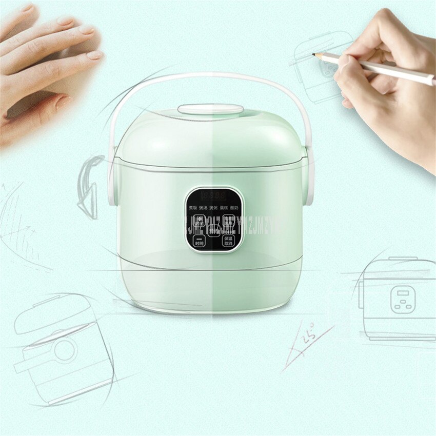 2L Mini Intelligent Electric Rice Cooker Non-stick Inner Tank Household Multifunctional Soup Congee Rice Cooking Machine Y-MFB10