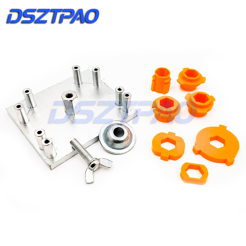 Head lamp position Plate modify tool Mode H1 H4 H7 H11 9005 9006 D2R For Q5 Hella Projector lens Head Light modification