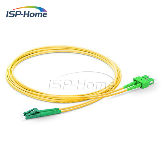 10m LC/APC-SC/APC Duplex 2,0mm Single Lwl-patchkabel, LC-SC Faser Kabel