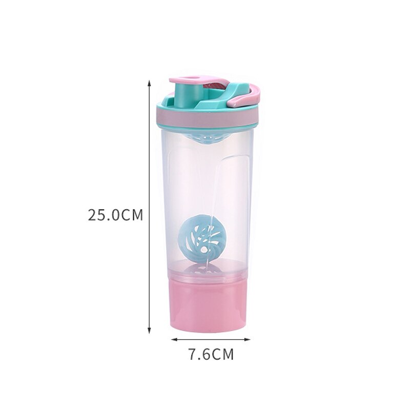 Shaker Fles Drinken Plastic Water Flessen Bpa Gratis Gym Fitness Mengen Wei-eiwit Waterkoker Outdoor Camping Sport Fles Voor H2o