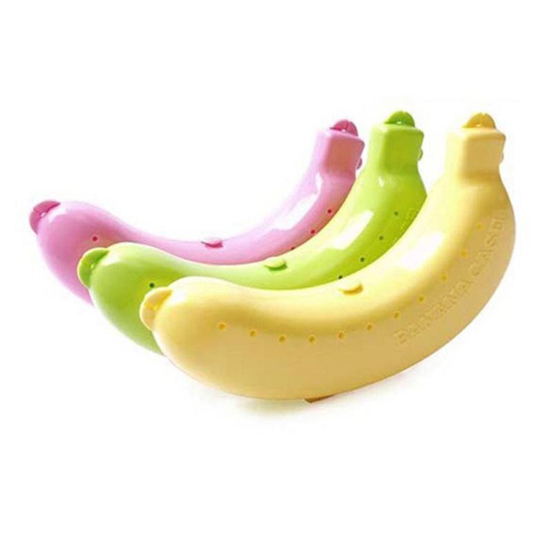 Boîte mignonne de protection de banane pour voyage en extérieur,conteneur pour stockage de fruits, support de déjeuner, lot de 1 pièce: Random Color