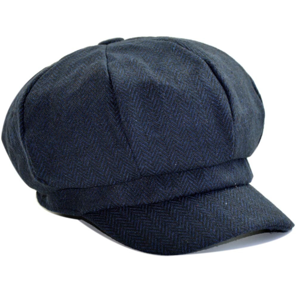 Gorros clásicos de Otoño Invierno para mujer, boina cálida para niñas, sombrero Octagonal para chicas,