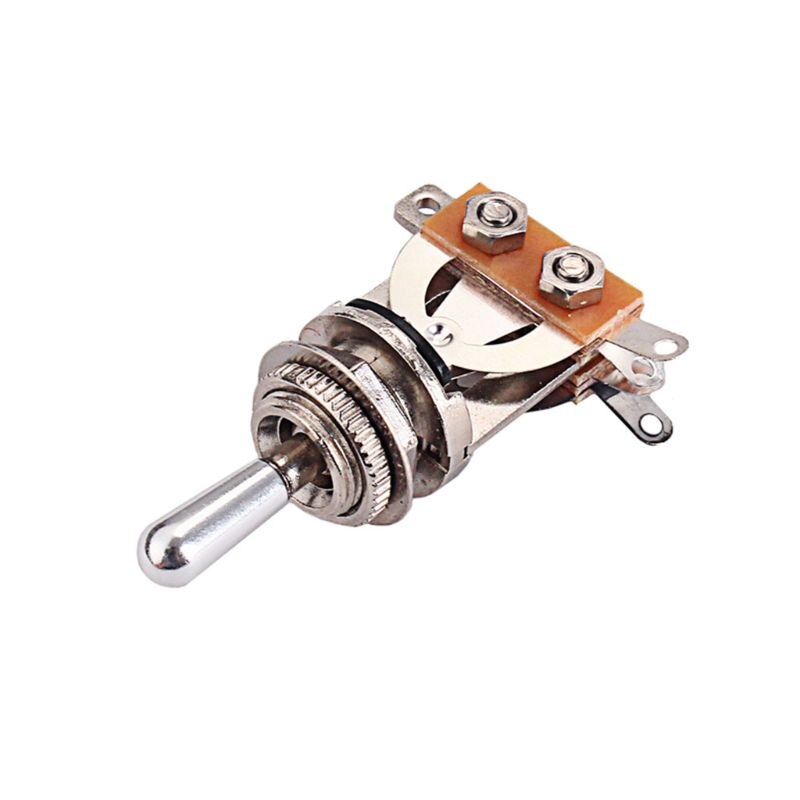 Toggle Switch 3 Ways Pickup Selector Tone Conversion For LP SG Electric Guitar Silver Y4UB
