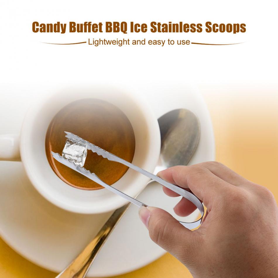 Slik buffet is rustfri scoop tang sæt 5 x søde scoops & 5 x is tænger bryllup bar fest køkken værktøj