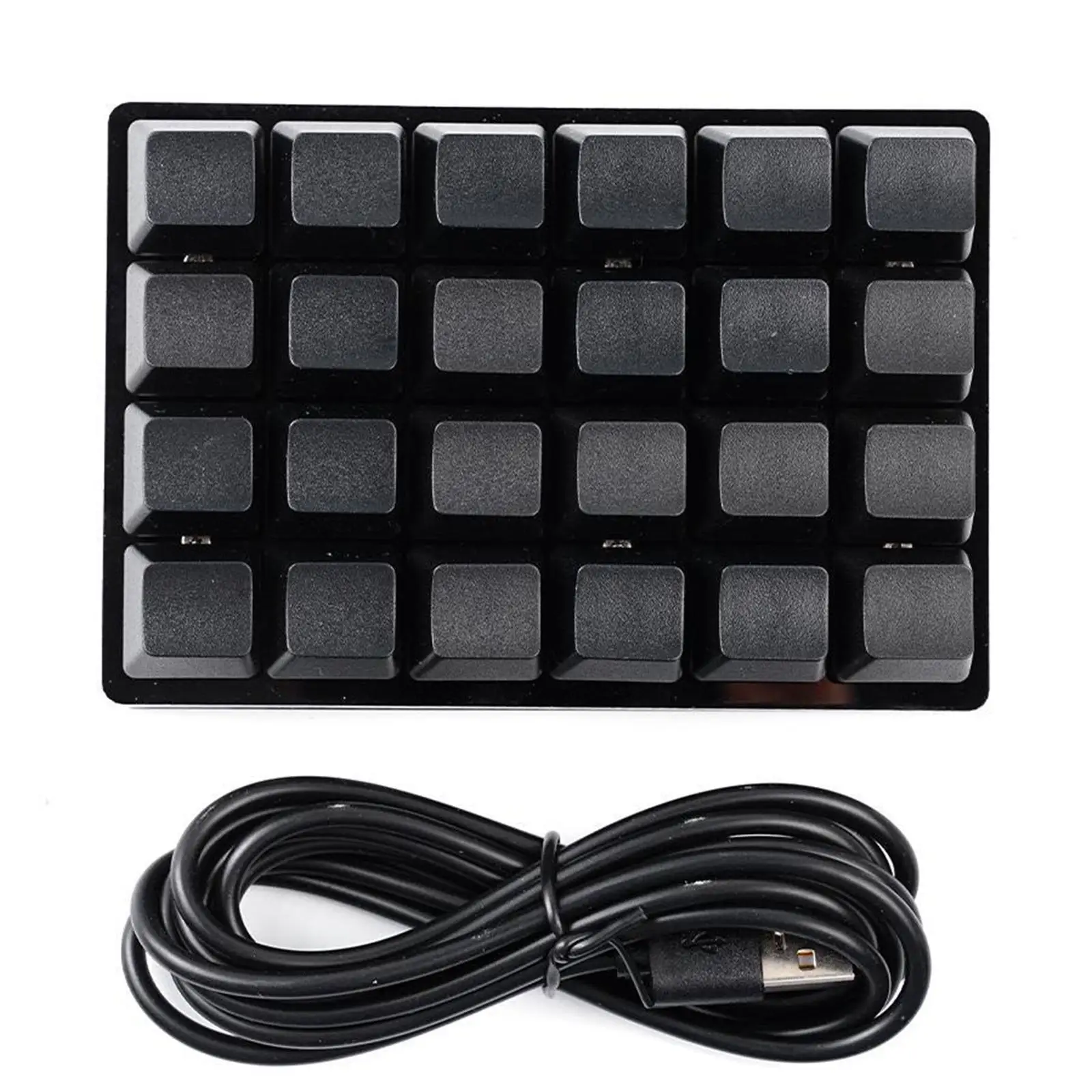 Mini Black 24 Key Mechanical Keyboard 9 Key 16 Key Keyboard Keyboard Shortcut Device Sayo Gaming Keypad Programmable Keys C E7N6: Default Title