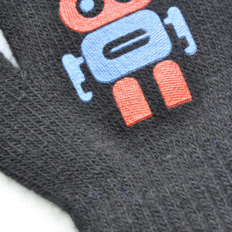 Balleenshiny Kinderen Winter Warm Koud Baby Handschoenen Schattige Kleine Robot Patroon Afdrukken Antislip Gebreide Kids Handschoenen Jongen meisjes