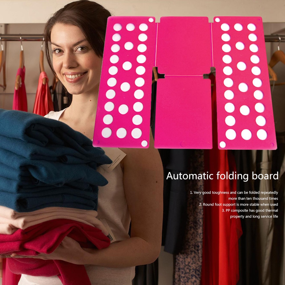 Clothes Folding Board T-Shirt Folder Laundry Storage Lightweight Rack Garment for Household Convenient Tools