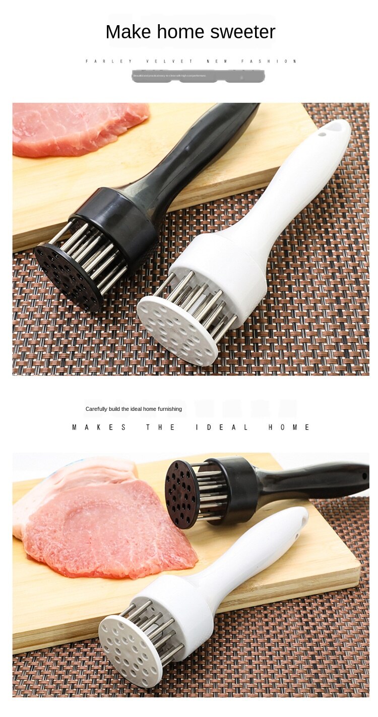 Stainless Steel Tenderizer Kitchen Meat Tenderizing Needle Steak Steak Tenderizers Pork Chop Hammer Tool