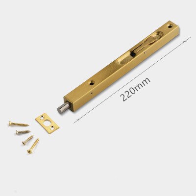 Household Stainless steel Hidden Security door latch Indoor wooden door concealed bolt Sliding Door Lock Furniture hardware: A2