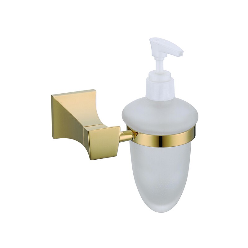 Gold Badezimmer Zubehör einstellen Wc Pinsel Halfter Papier Halfter Zauberstab Montiert Handtuch Riegel Gestell Seife Tasse Halfter Schlecht Hardware-: Seife Spender