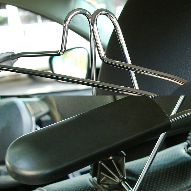 ZD 1Pcs Car hanger metal stainless steel headrest hanger for Nissan Qashqai Opel Astra J H Kia Ceed Sorento Skoda Octavia A5 A7