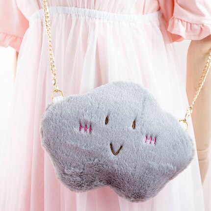 Super Cute Furry Single Shoulder Bags Mini Phone Wallet Bag Purse Cartoon Lolita Chain Sweet Girl Kawaii 11 types: 8