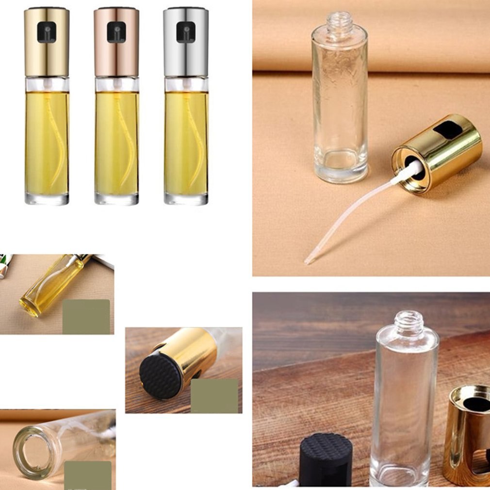 Olijfolie Spuit Dispenser Voor Koken, food-Grade Glas Olie Spuiten Transparante Azijn Fles Olie Dispenser 100Ml Voor Keuken