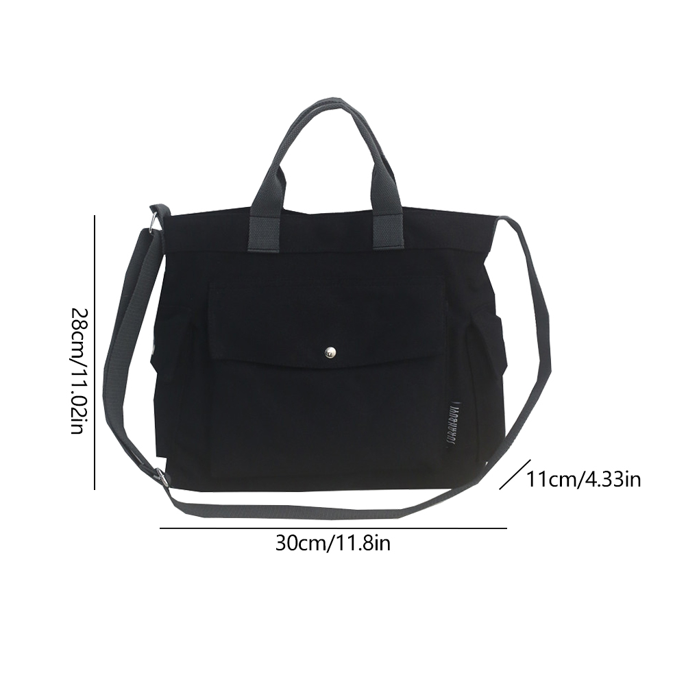 Canvas crossbodytas voor dames, grote capaciteit, messenger bag, casual, verstelbare riem, eenvoudige, draagbare boodschappentas, forenzentas: Grijs