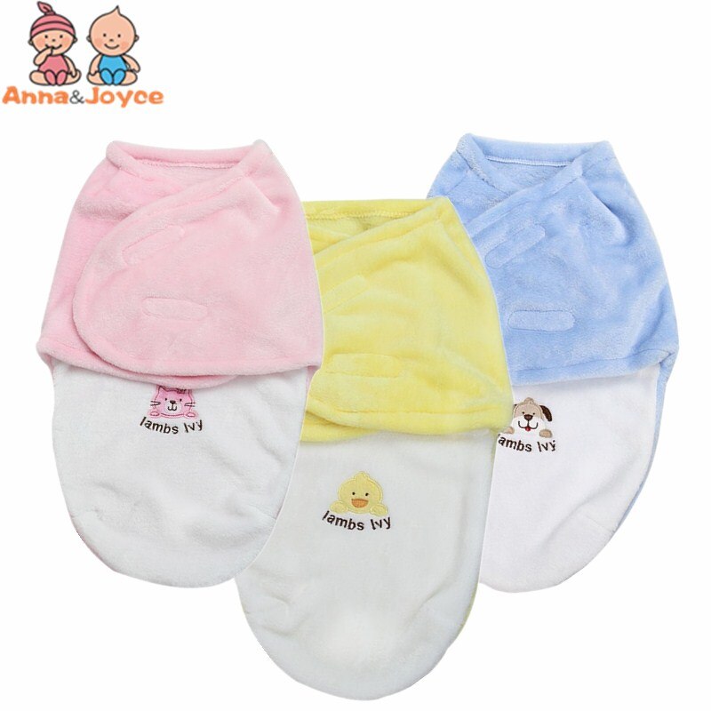 Newborn Baby Unisex 0-6 Months Receiving Blankets Cartoon Style Cotton Cobertor
