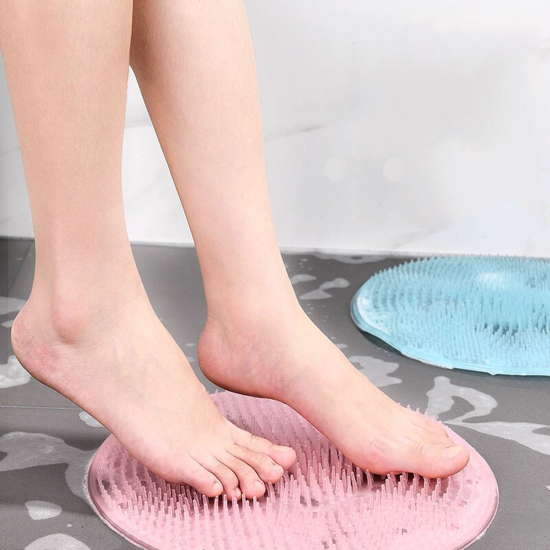 Silikon Schlecht Massage Kissen Pinsel Für Faul Füße Waschen Sauber Tote Haut Schlecht Artefakt Zurück Kissen Dusche Fuß 31cm runde