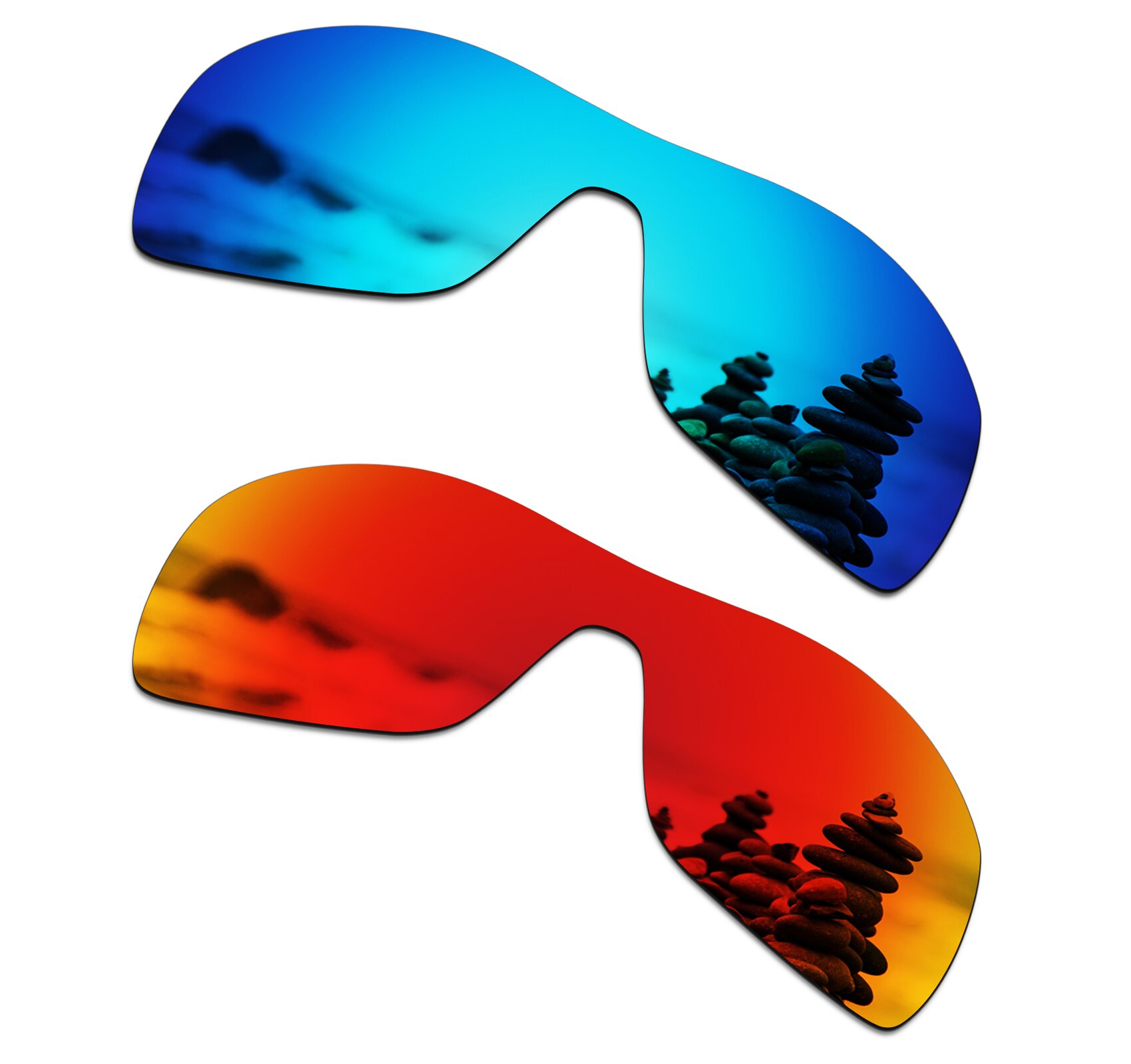 SmartVLT Gepolariseerde Vervanging Lenzen voor Oakley Antix Zonnebril-Meerdere Opties: Blue and Red