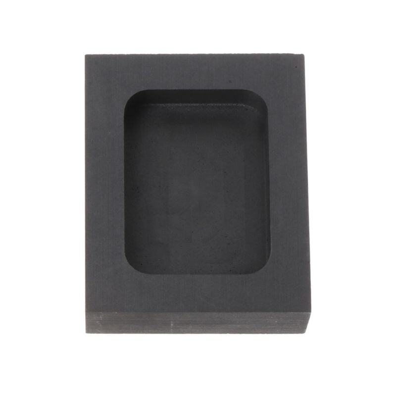 Hoge Zuiverheid Zwart Graphite Ingots Bar Mold Mould Smeltkroes Voor Melting Goud Zilver Messing Casting Raffinage Sieraden Gereedschap: 300g