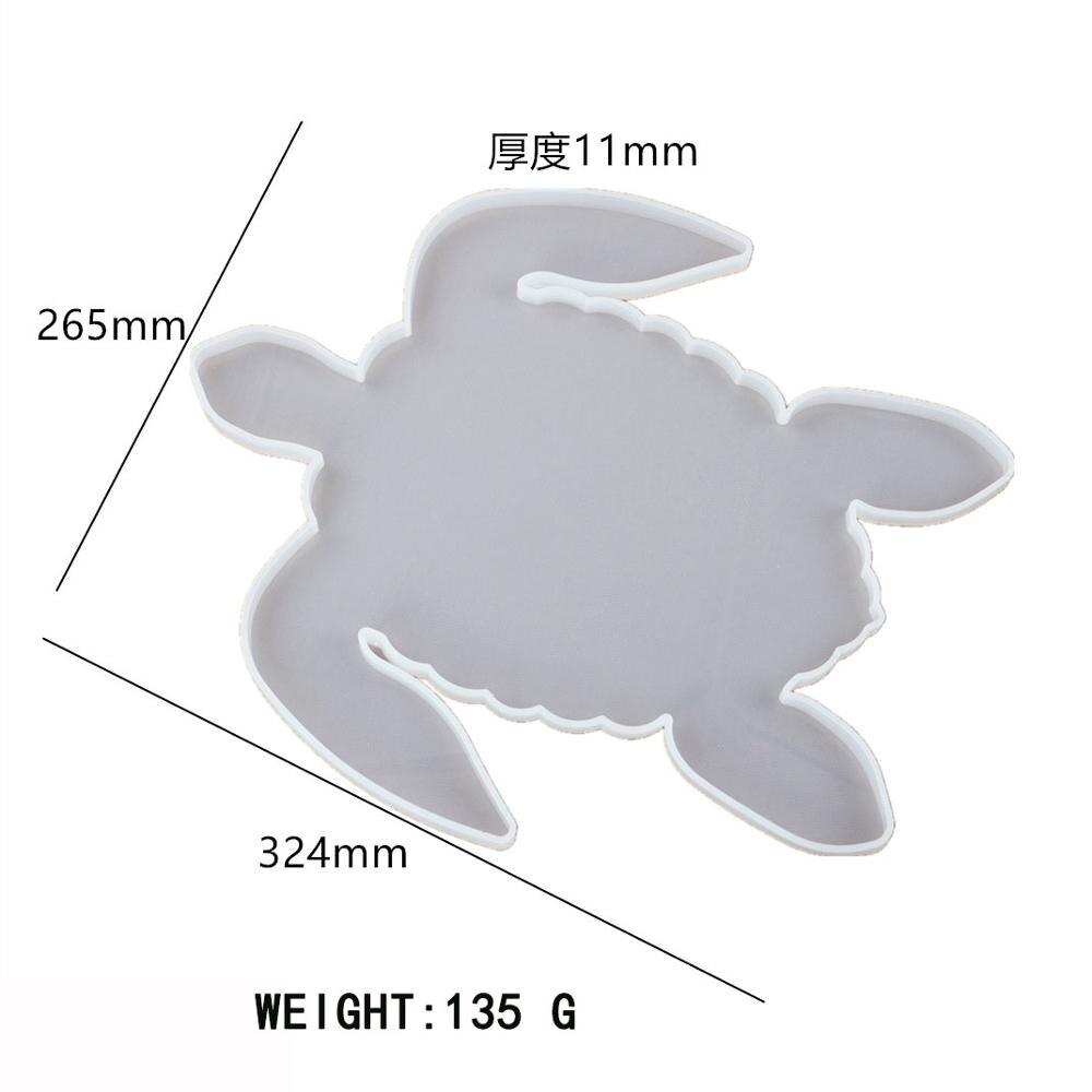 Sakura Tea Tray Coaster Silicone Mold For DIY Epoxy Uv Resin Moulds Tray Jewelry Making Tools: Sea Turtle