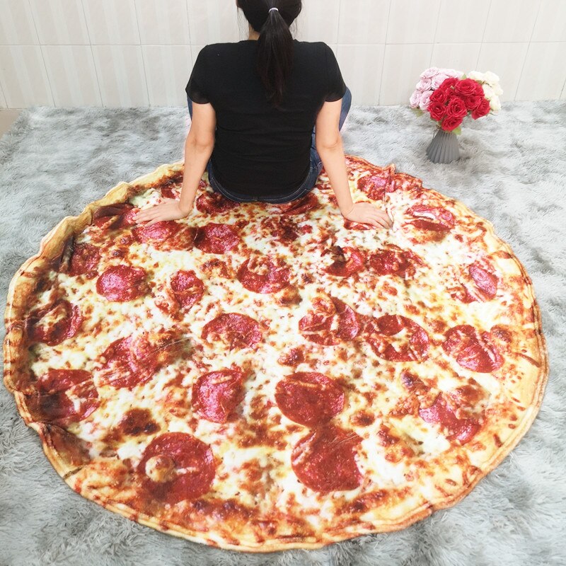 Pizza Tortilla Tortilla Blanket Pita Lavash soft blanket for bed wool sofa plaid plush bedspread Manta Burrito Koce: Burritos-4-4 / 100cm