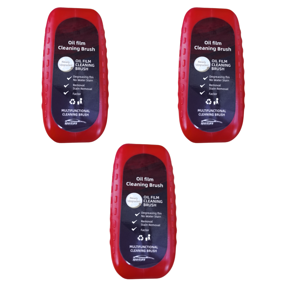 Car Glass Oil Film Remover Set Glass Polishing Compound Windshield Cleaner Car Glass Polishing Cleaning Window Auto Detailing: Orange