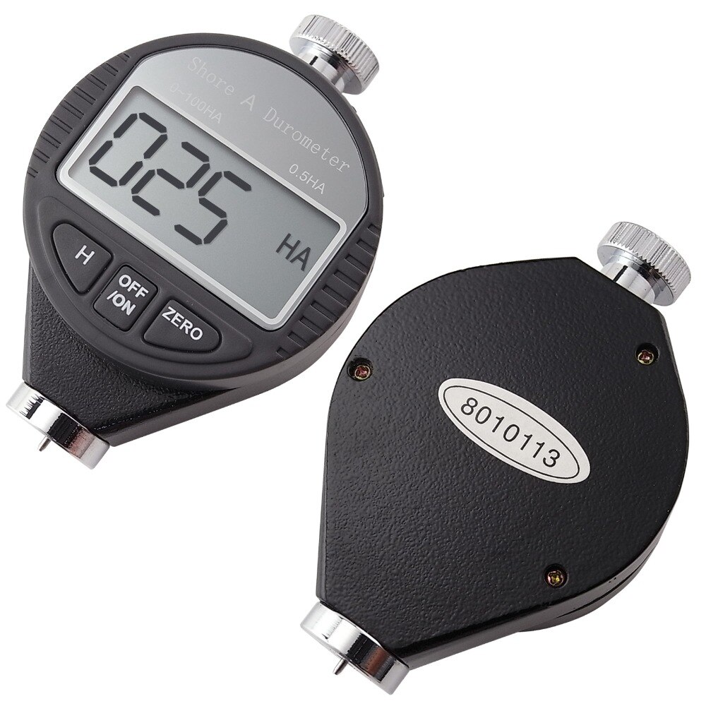 Handheld Shore A Hardness Meter Tester Portable Digital LCD Display Durometer 0~100HA Dial Scale Rubber Tire Zero Setting