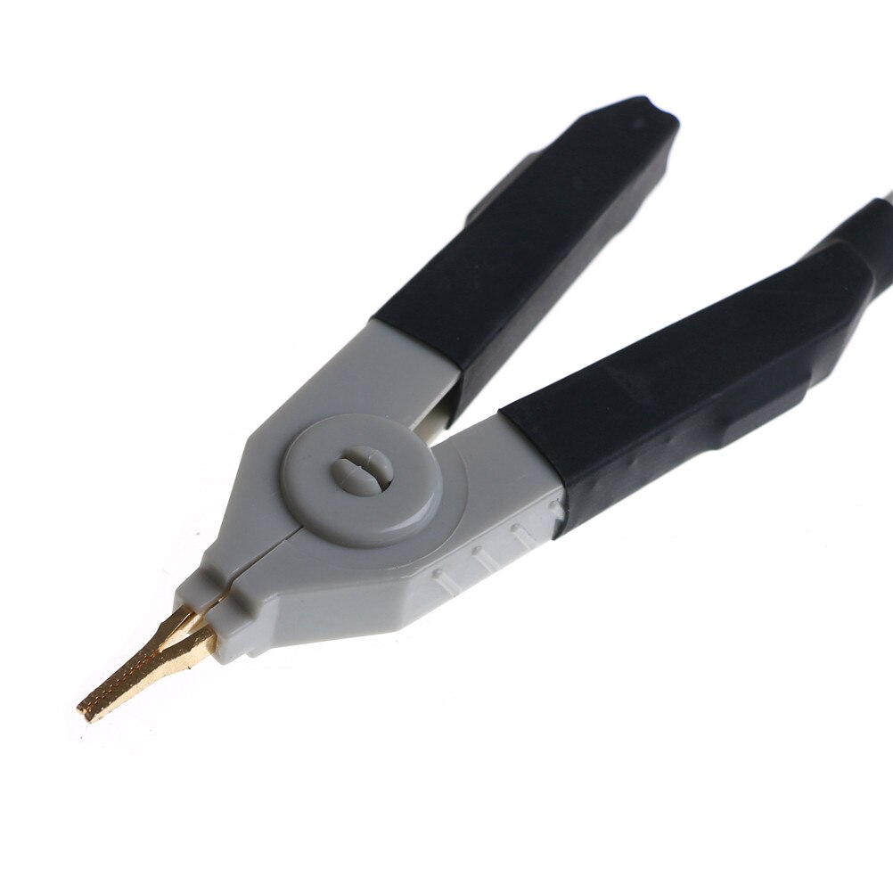 2pcs LCR Meters Clips Resistance Test Leads Banana Plug Clip Cable Terminal Probe Wire Test Line LCR Test Clip Red& Black