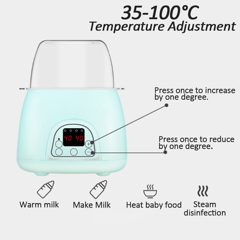 2 in 1 Automatic Warm Milk Sterilizer Baby Bottle Disinfection Multi-function Intelligent Thermostat Baby Bottle Warmers