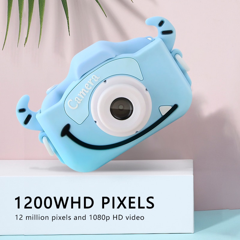 1080P 12MP Mini dessin animé enfants caméra vidéo Photo Mini IPS couleur écran mignon appareil Photo numérique pour enfants jeu anniversaire jouet