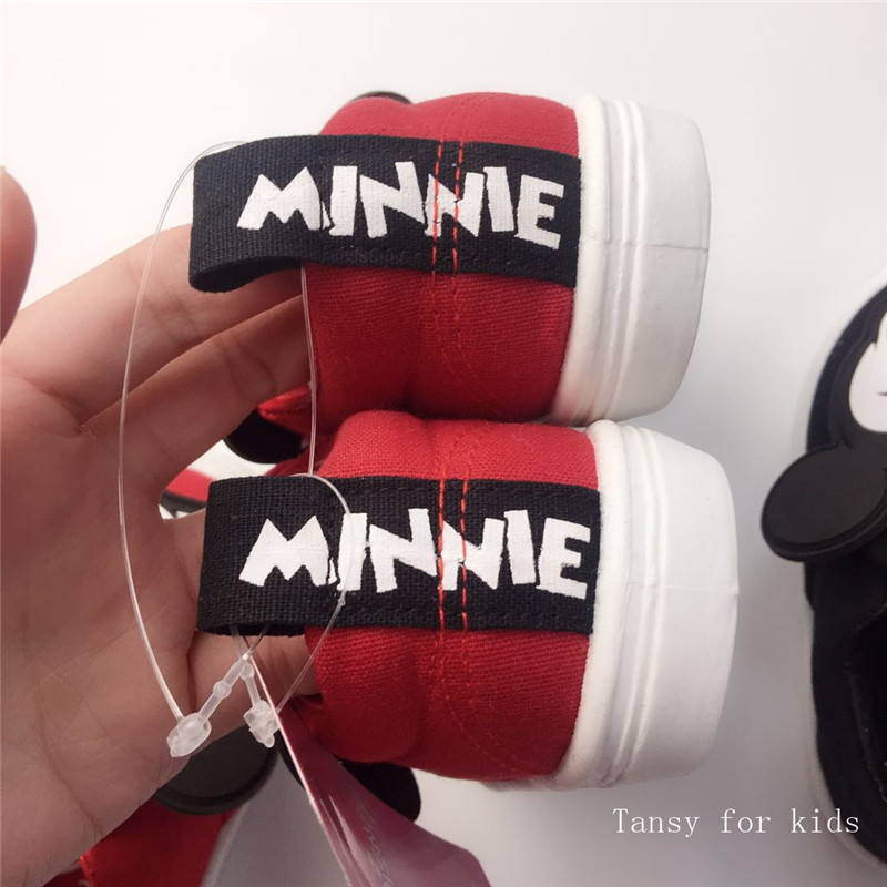 freundlicher Mickey Schuhe Minnie Schuhe Baby jungen und mädchen leinwand schuhe Kindergarten freundlicher ein Pedal schuhe freies