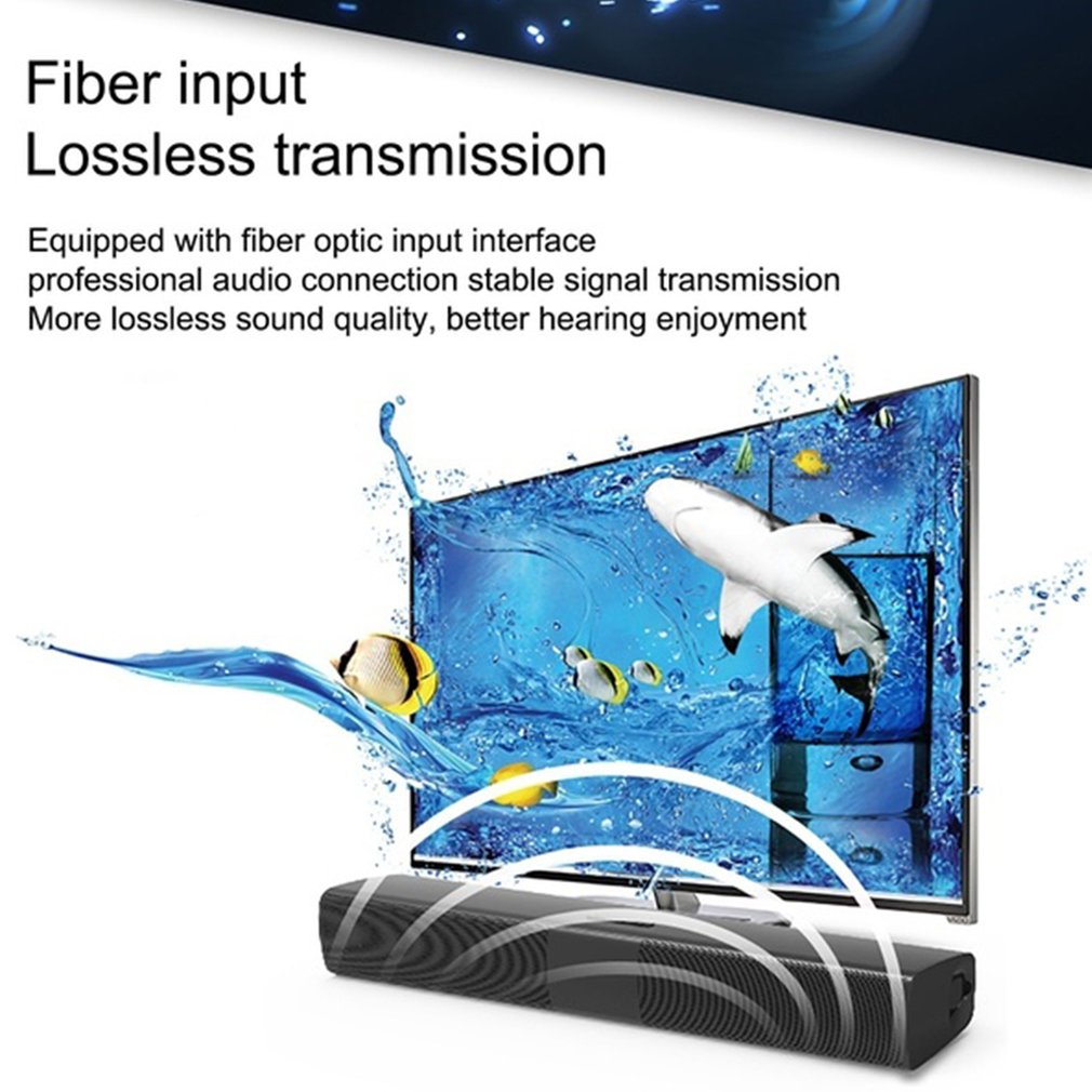 LESHP-Barra de sonido inalámbrica de 2,0 canales, con altavoz a Control remoto, barra de sonido estéreo para cine en casa