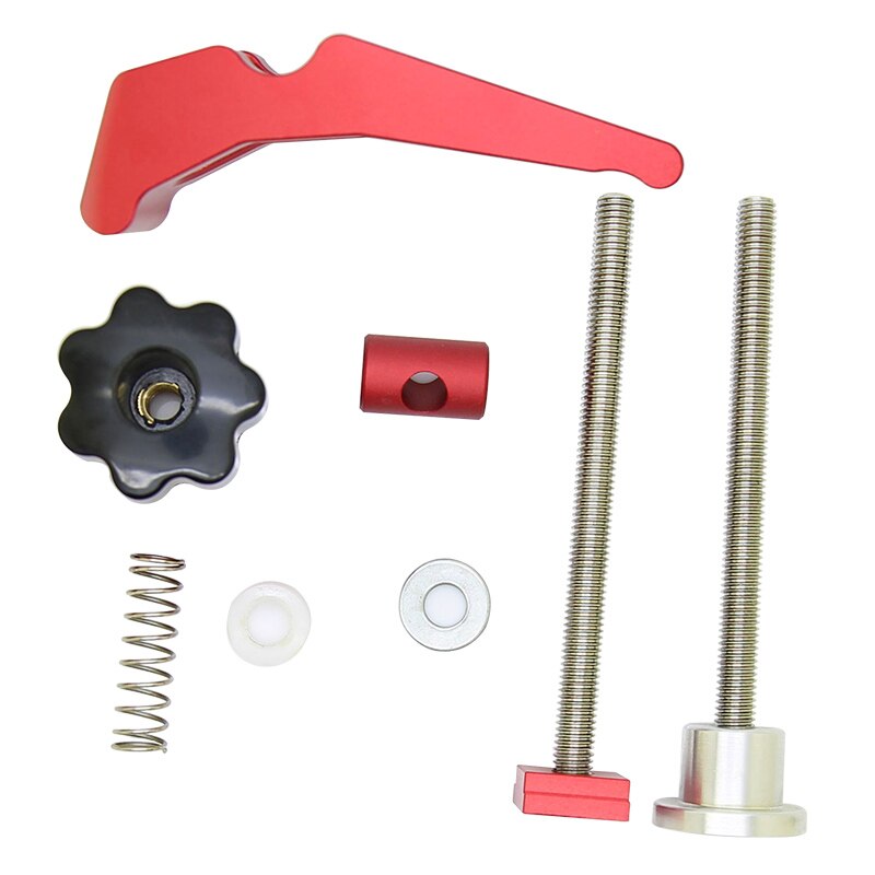 Aluminum Alloy Quick Acting Hold Down Clamp T-Slot T-Track Clamp Set Universal Platen Miter Track Clamping Blocks Chute Blocks: Set C
