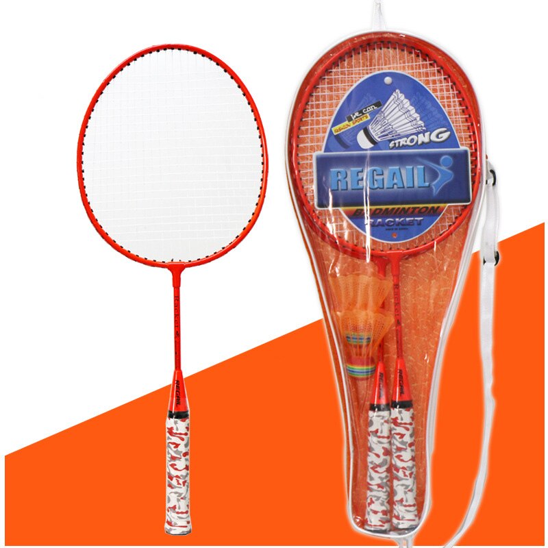 Badminton raquete de badminton e badminton para adolescentes, 2 peças, para treinamento ao ar livre em instituição de treinamento escolar com 2 bolas