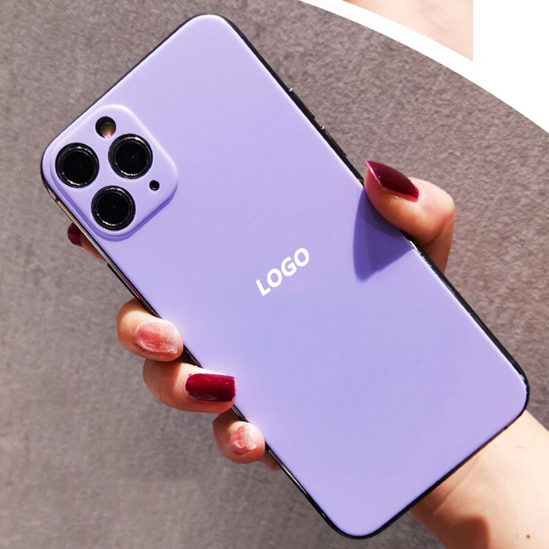 Film protecteur de téléphone portable de couleur unie pour iPhone11 PRO autocollant de peau de dos de téléphone de film arrière mat doux: VIOLET