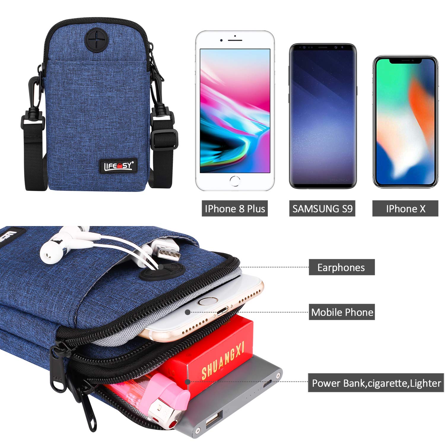 Sac organisateur de câble électrique, petit étui de transport d'accessoires électroniques de voyage, étui de câble de stockage Portable pour Gadgets, téléphone